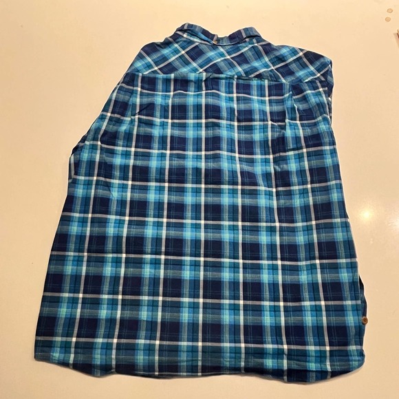 Duluth Trading Company Men’s‎ Xl Long Sleeve Green and Blue Casual Button Down - Picture 11 of 12